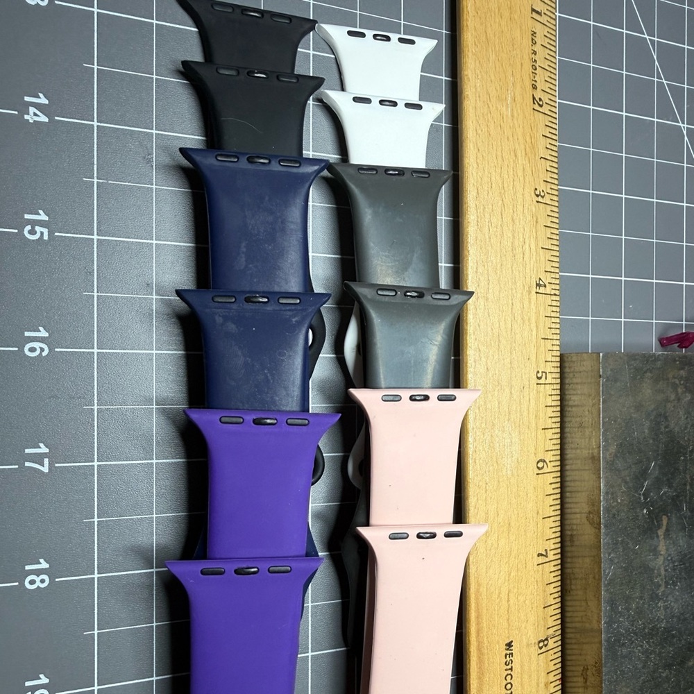 Apple Watch Bands Multiple Colors - Black, White, Navy, Gray, Purple, Pink